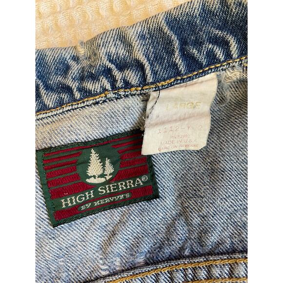 VTG High Sierra by Mervyn’s Children’s Medium Wash Distressed Denim Jacket Large - Picture 6 of 13